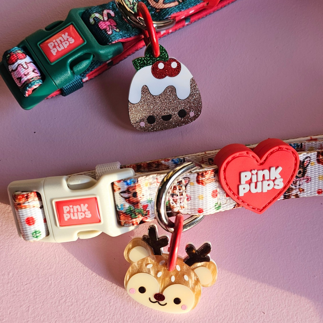 Rudolph Reindeer Pet ID Tag