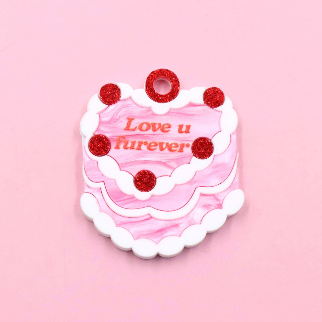 Vintage Cake Pet ID Tag