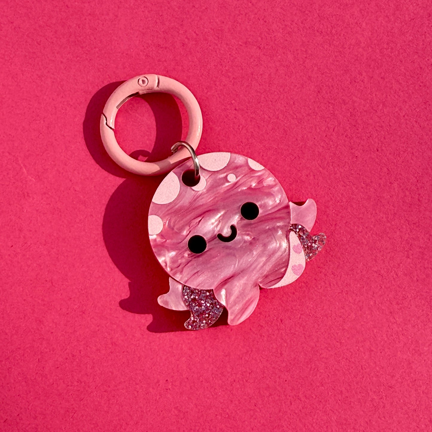 Pink Octopus Pet ID Tag