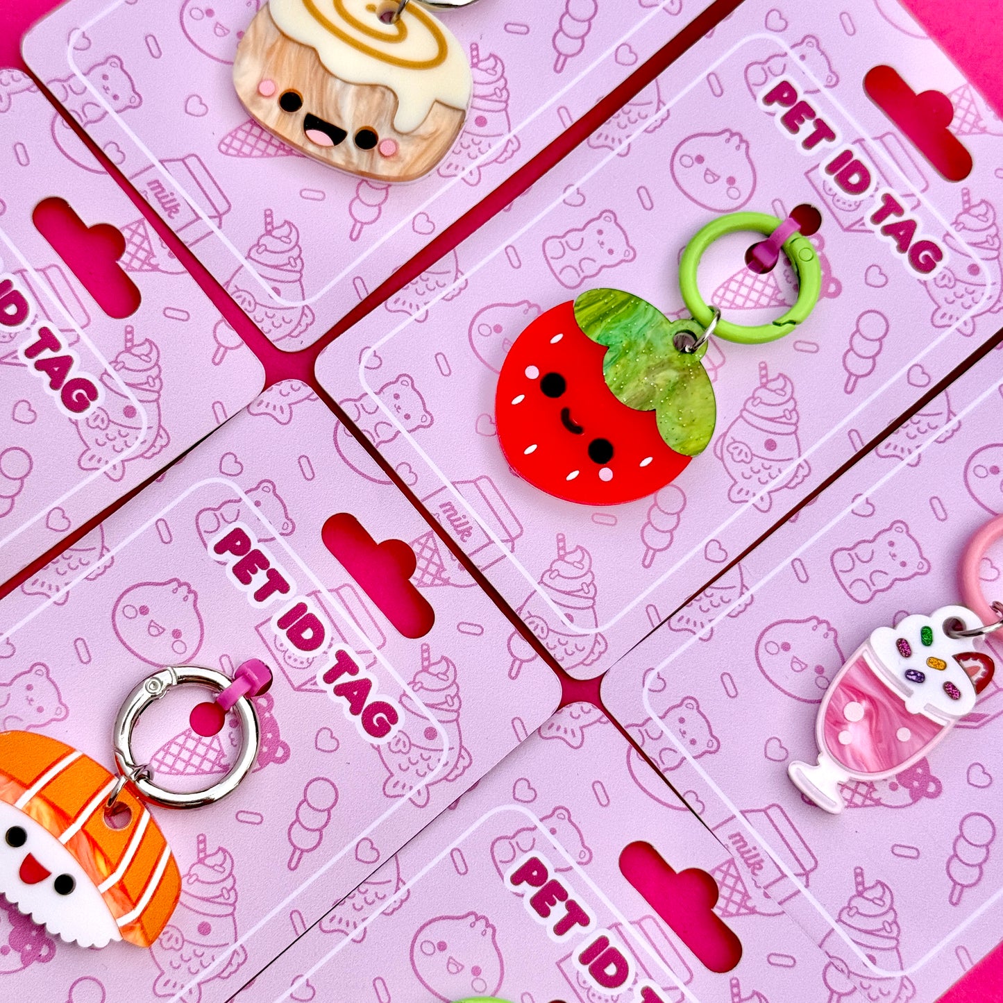 Milkshake Pet ID Tag