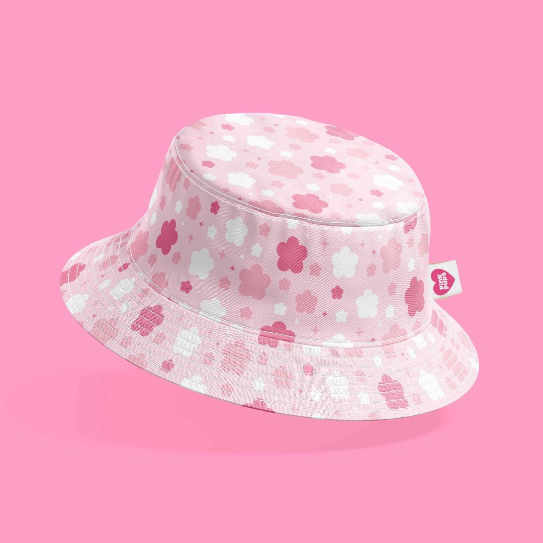 Reversible Cherry Blossom Bucket Hat