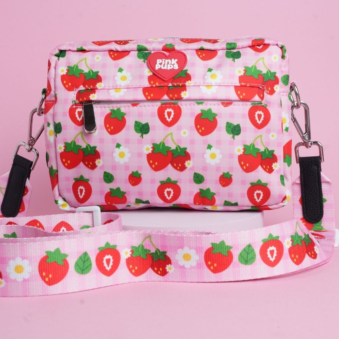 Strawberry Fields Dog Walking Bag