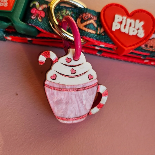 Hot Cocoa Pet ID Tag