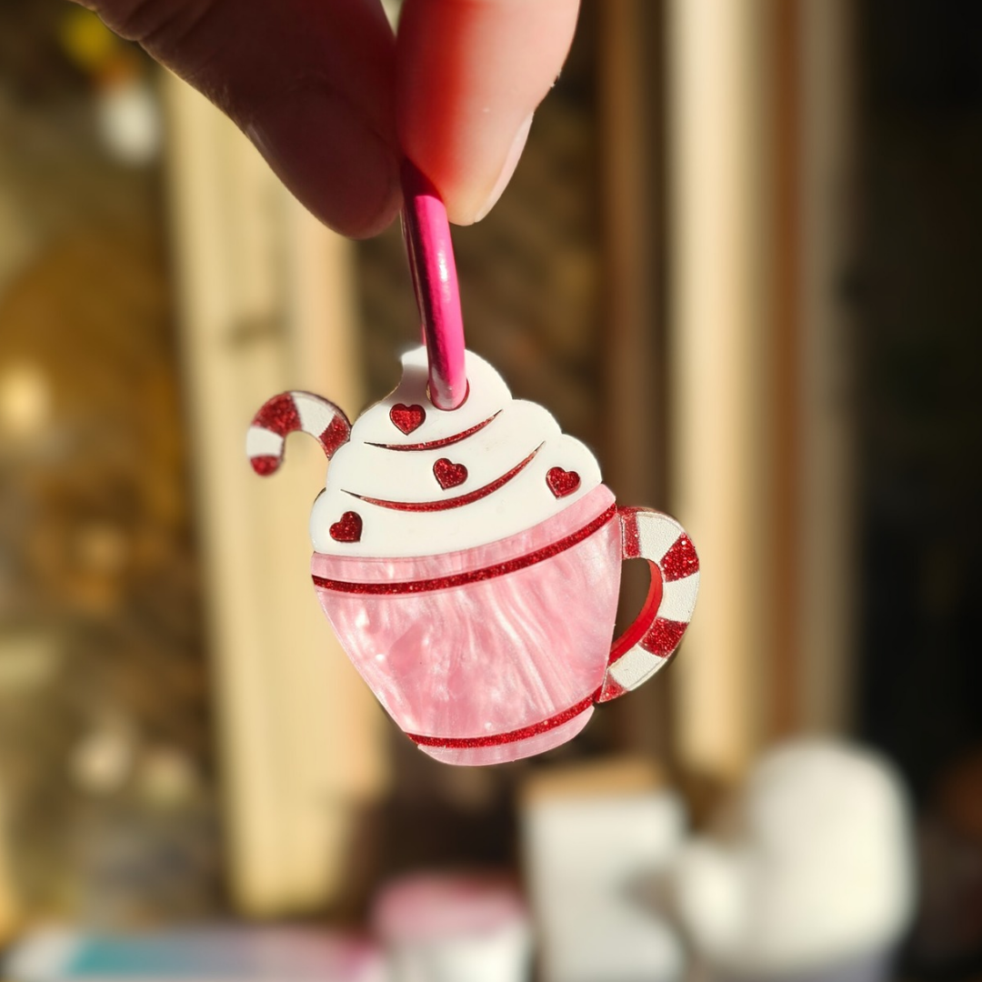 Hot Cocoa Pet ID Tag