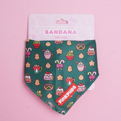 Christmas Treats Festive Dog Bandana