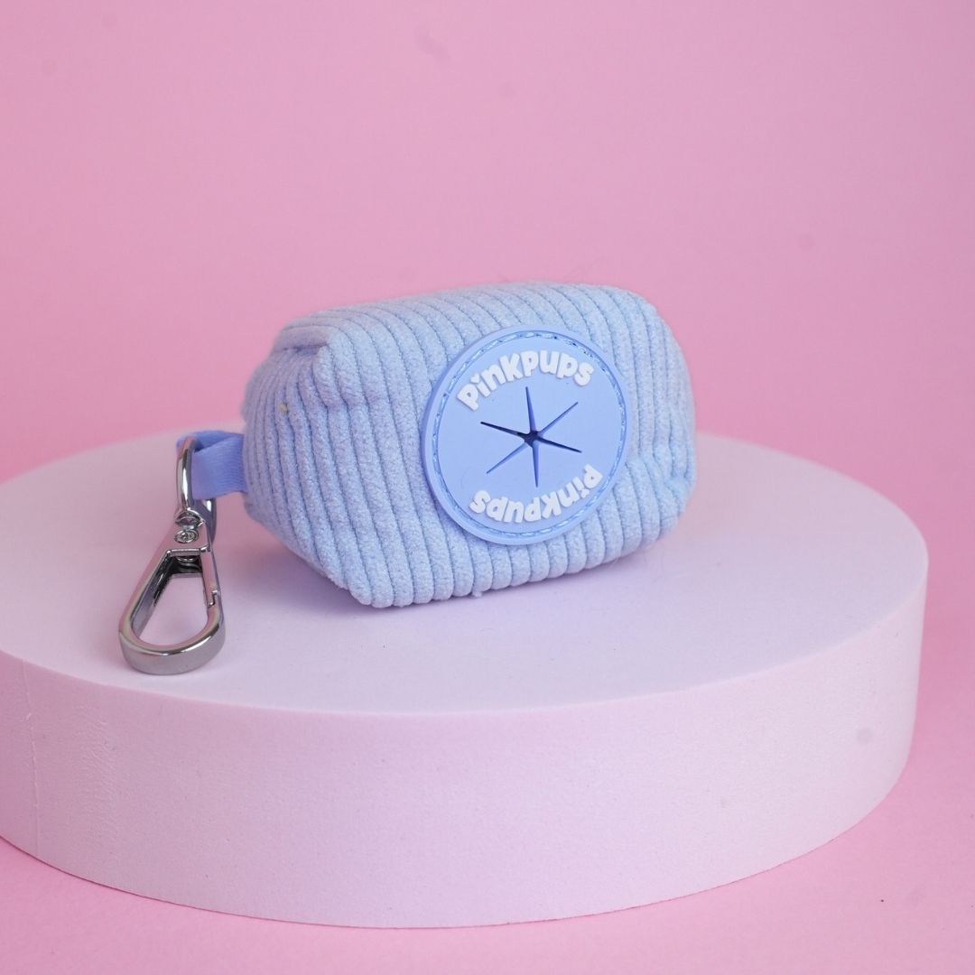 Blueberry Corduroy Poo Bag Holder