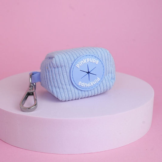 Blueberry Corduroy Poo Bag Holder