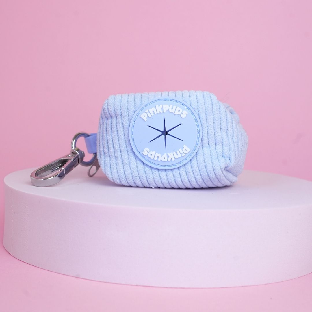 Blueberry Corduroy Poo Bag Holder
