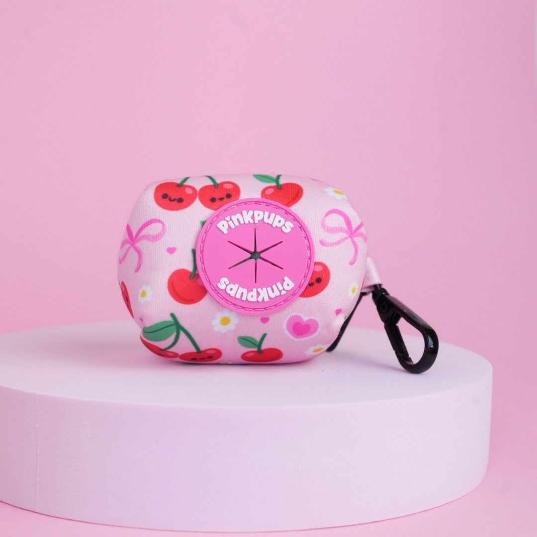 Sour cherry poop bag holder