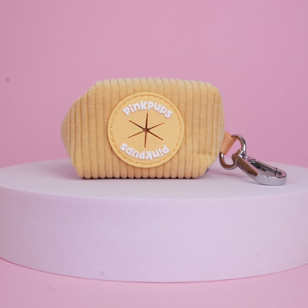 Banana Corduroy Poo Bag Holder