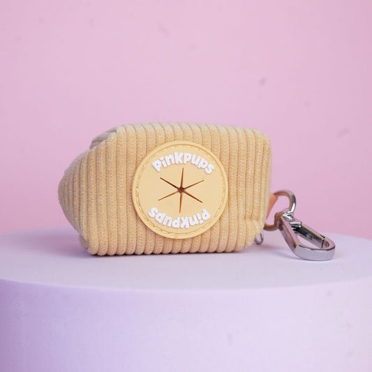 Banana Corduroy Poo Bag Holder
