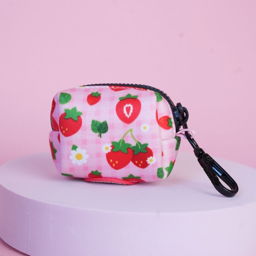 Strawberry Fields Dog Poop Bag Holder