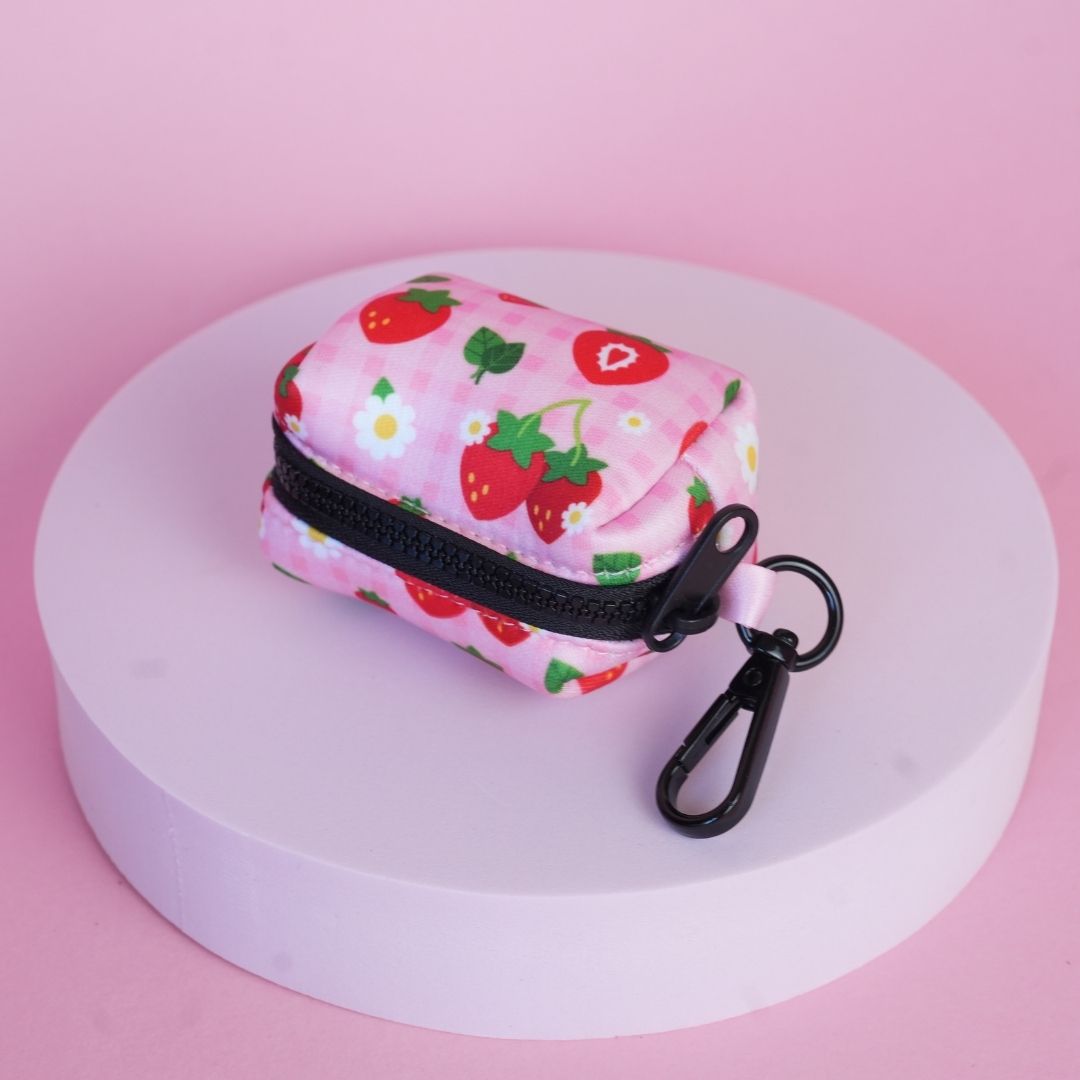 Strawberry Fields Dog Poop Bag Holder