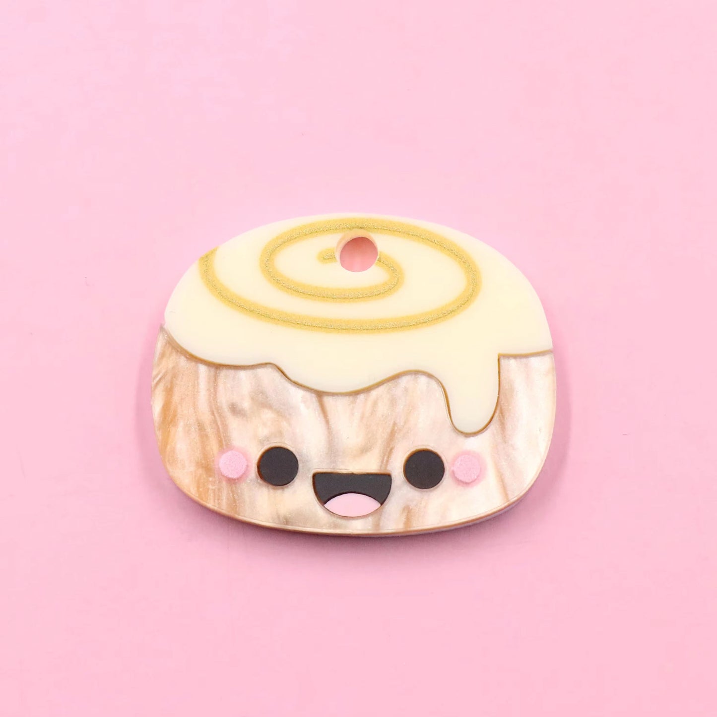 Cinnamon Bun Pet ID Tag