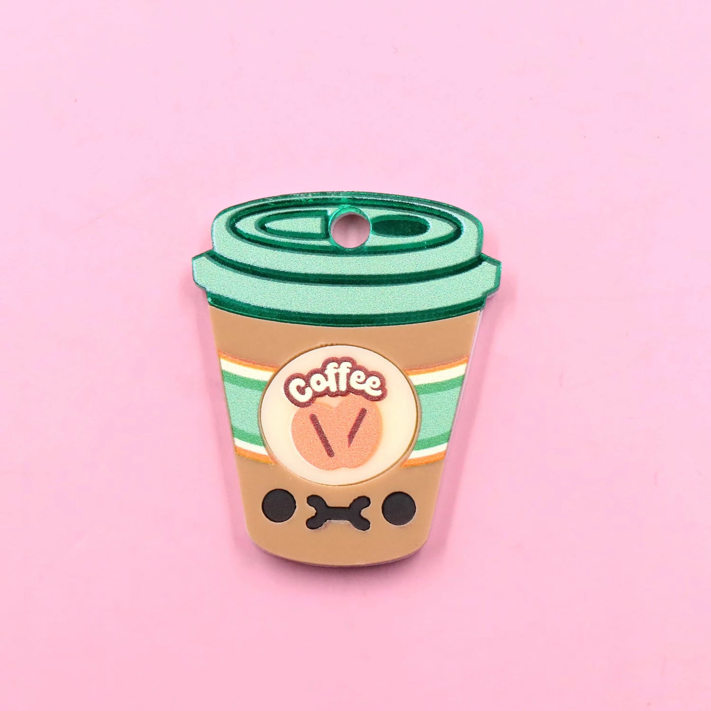 Coffee Pet ID Tag