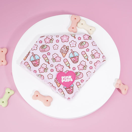 Cherry Blossom Cooling Dog Bandana