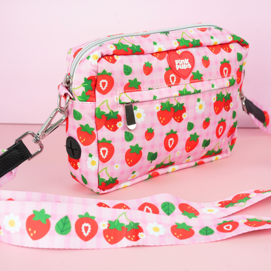 Strawberry Fields Dog Walking Bag