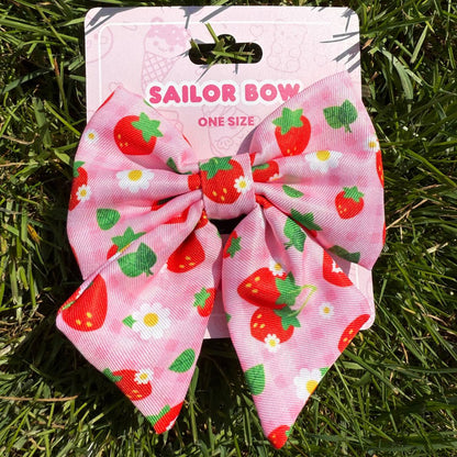 Strawberry Fields Sailor Bow Tie