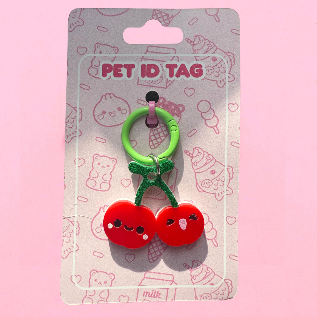 Cherries Pet ID Tag